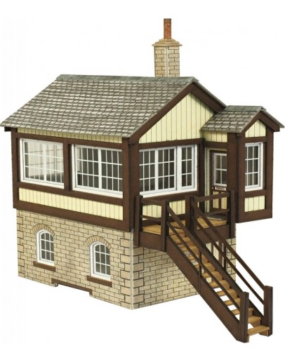 METCALFE OO/HO SCALE CARD BUILDING KIT - PO330 Stone GWR Signal Box Kit