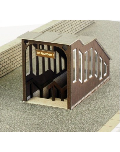 METCALFE OO/HO SCALE CARD BUILDING KIT - PO400 Platform Underpass