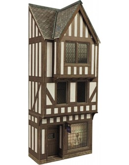 METCALFE OO/HO SCALE CARD BUILDING KIT - PO421 Low Relief Timber Framed Shop