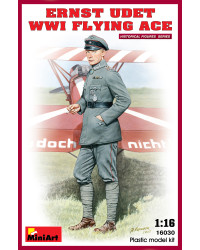 MINIART 1/16 SCALE MILITARY MODEL KIT - 16030 - Ernst Udet WWI Flying Ace