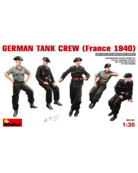 MINIART 1/35 SCALE MILITARY MODEL KIT - 35191 - German Tank Crew (France 1940)