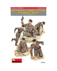 MINIART 1/35 SCALE MILITARY MODEL KIT - 35252 - German Tank Crew France 1944