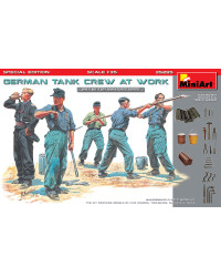 MINIART 1/35 SCALE MILITARY MODEL KIT - 35285 - German Tank Crew at Work