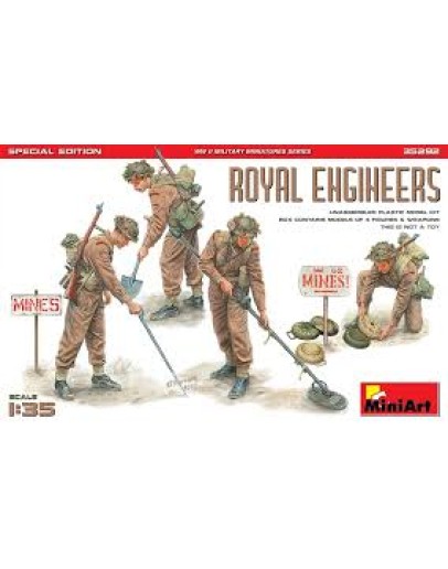 MINIART 1/35 SCALE MILITARY MODEL KIT - 35292 ROYAL ENGINEERS MA35292