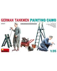 MINIART 1/35 SCALE MILITARY MODEL KIT - 35327- German Tankmen Painting Camo