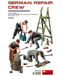 MINIART 1/35 SCALE MILITARY MODEL KIT - 35358 - German Repair Crew