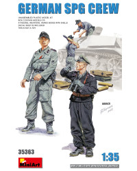 MINIART 1/35 SCALE MILITARY MODEL KIT - 35363 - German SPG Crew