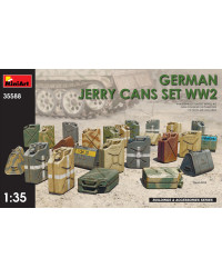 MINIART 1/35 SCALE MILITARY MODEL KIT - 35588 - German Jerry Cans WWII