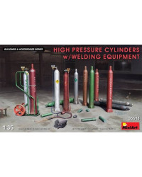 MINIART 1/35 SCALE MILITARY MODEL KIT - 35618 - High Pressure Cylinders w/Welding Equipment