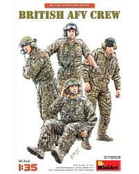 MINIART 1/35 SCALE MILITARY MODEL KIT - 37059 - British AFV Crew