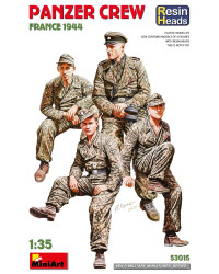 MINIART 1/35 SCALE MILITARY MODEL KIT - 53015 - Panzer Crew - France 1944