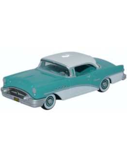 OXFORD DIECAST 1/87 DIE-CAST MODEL - 87BC55001 1955 Buick Century - Turquoise / Polo White
