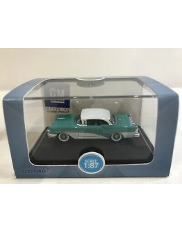 OXFORD DIECAST 1/87 DIE-CAST MODEL - 87BC55001 1955 Buick Century - Turquoise / Polo White