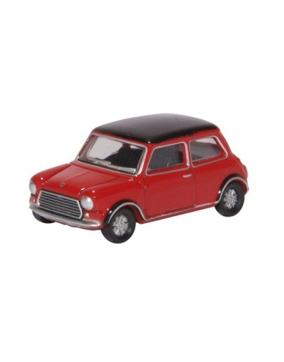 OXFORD DIECAST 1/76 DIE-CAST MODEL - 76MCS003 Mini Cooper S Mk II TARTAN RED / BLACK