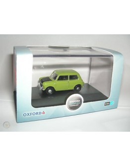 OXFORD DIECAST 1/76 DIE-CAST MODEL - 76MN005S - MORRIS MINI MK I - LIME GREEN