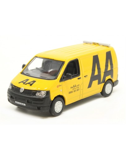 OXFORD DIECAST 1/76 DIE-CAST MODEL - 76T5V005 Volkwagen T5 Van - AA Roadside Assistance Yellow