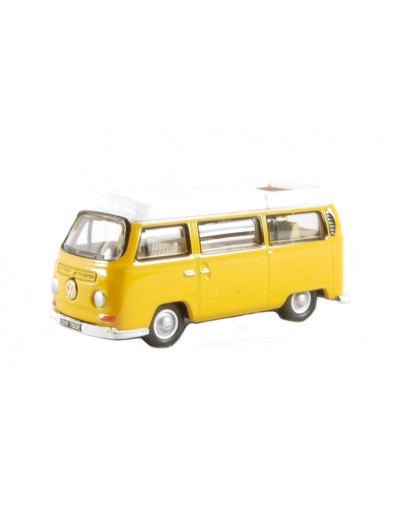 OXFORD DIECAST 1/76 DIE-CAST MODEL - 76VW008 - Volkswagen Camper - Marino Yellow / White