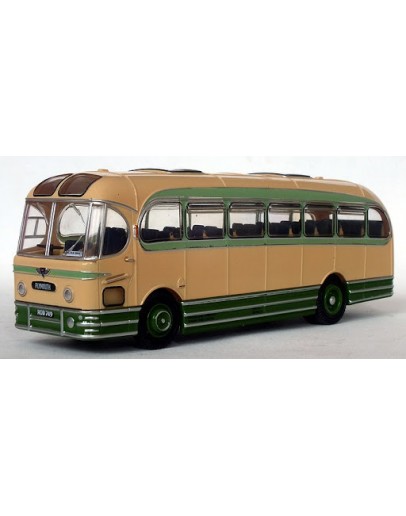 OXFORD DIECAST 1/76 DIE-CAST MODEL - 76WFA005 - AEC Reliance Weymann Fanfare Coach - Greenslades Tours Yellow/Green