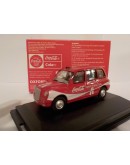 OXFORD DIECAST 1/76 DIE-CAST MODEL - 76TX4008CC - LONDON TX4 TAXI CAB - COCA COLA