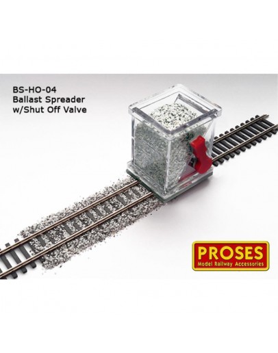 PROSES HO/OO SCALE - BS-HO-04 BALLAST SPREADER WITH SHUT OFF VALVE