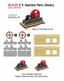 PROSES HO/OO SCALE - HL-K-01 2 x MACHINERY PARTS 