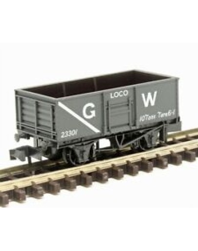 PECO N GAUGE WAGON - NR-44W 10FT BUTTERLEY STEEL TYPE 16T MINERAL WAGON - GWR # 23301