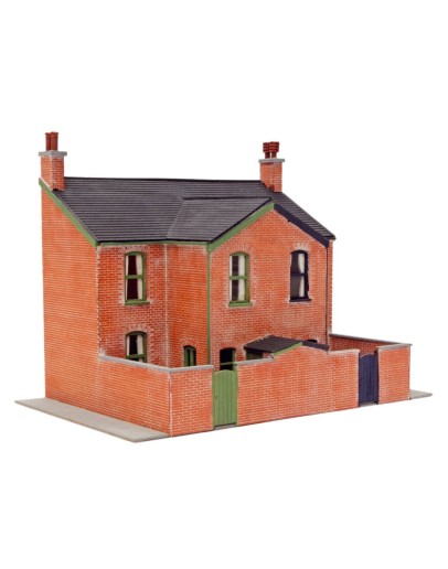 PECO OO/HO GAUGE LINESIDE LASER CUT KIT LK-207 VICTORIAN HOUSES SEMI-DETACHED [LOW RELIEF BACKS] - PELK207