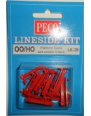 PECO OO/HO GAUGE LINESIDE KIT LK-26 PLATFORM SEATS RED PELK26