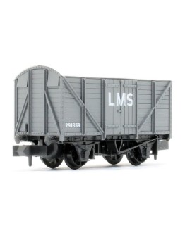 PECO N GAUGE WAGON - NR-43M 10FT BOX VAN, STANDARD TYPE - 10 TON - LMS