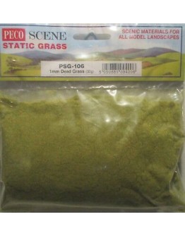 PECO SCENE STATIC GRASS - PSG106 - 1mm DEAD GRASS [30g] - PEPSG106