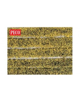 PECO SCENE STATIC GRASS - PSG21 - 4mm SELF ADHESIVE DAFFODIL TUFT STRIPS [10] - PEPSG21