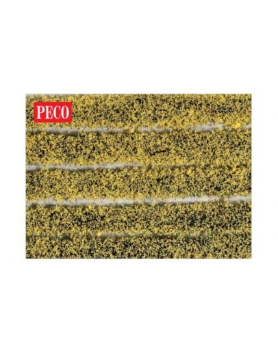 PECO SCENE STATIC GRASS - PSG21 - 4mm SELF ADHESIVE DAFFODIL TUFT STRIPS [10] - PEPSG21