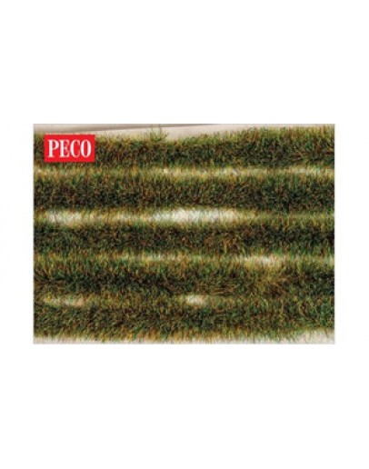 PECO SCENE STATIC GRASS - PSG37 - 6mm SELF ADHESIVE WILD MEADOW TUFT STRIPS [10] - PEPSG37