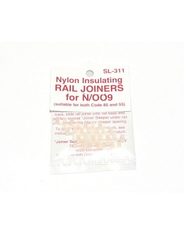 PECO N GAUGE CODE 80/55 - SL311 - N' Insulated Rail Joiners (12)