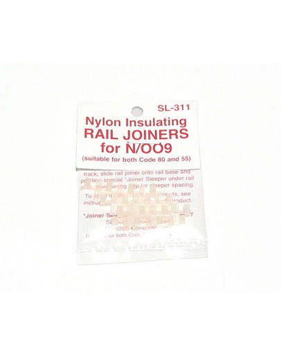 PECO N GAUGE CODE 80/55 - SL311 - N' Insulated Rail Joiners (12)