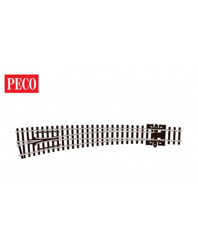 PECO N GAUGE CODE 80 TRACK  [Insulfrog] SL387 Curved Turnout Left Hand