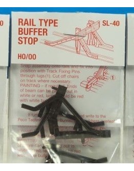 PECO OO/HO GAUGE ACCESSORIES - RAIL TYPE BUFFER STOPS - PESL40