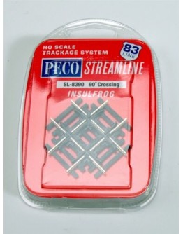 PECO HO CODE 83 FINESCALE TRACK - SL8390 CODE 83 90 DEGREE INSULFROG CROSSING