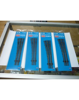 PECO OO/HO CODE 100 TRACK  [Insulfrog] SL96B4 BULK PACK Medium Radius Turnout Left Hand [PACK CONTAINS 4 SETS OF POINTS]