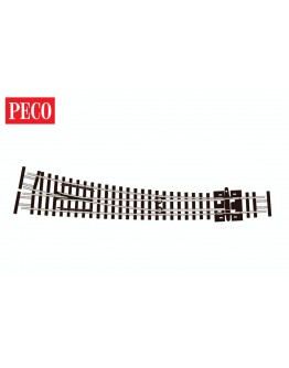 PECO N GAUGE CODE 80 TRACK  [Electrofrog] SLE386 Curved Turnout Right Hand
