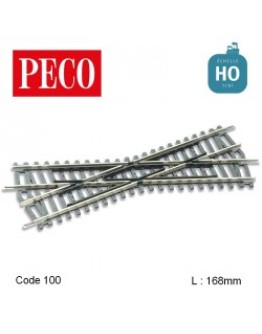 PECO OO/HO CODE 100 SETRACK  ST250 MEDIUM CROSSING
