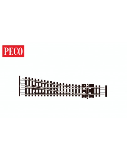 PECO N GAUGE CODE 55 TRACK  [Electrofrog] SLE391F Small Radius Turnout Right Hand