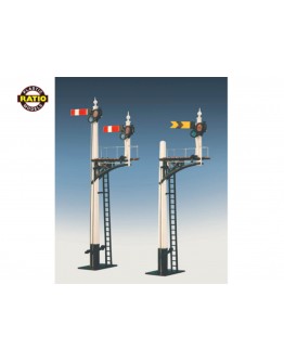 RATIO PLASTIC MODELS - OO/HO SCALE SIGNAL KIT - RT469 GWR SQUARE POST LOWER QUADRANT JUNCTION / BRACKET SIGNAL