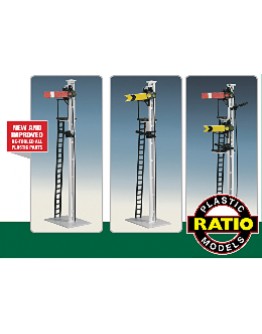 RATIO PLASTIC MODELS - OO/HO SCALE SIGNAL KIT - RT493 SR RAIL-BUILT UPPER QUADRANT SIGNAL KIT [HOME, DISTANT OR HOME/DISTANT COMBINED
