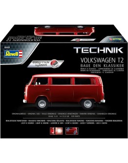 REVELL 1/24 SCALE PLASTIC MODEL CAR KIT - 00459 TECHNIK VOLKSWAGEN T2 CAMPER