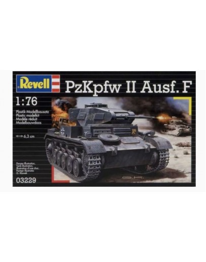 REVELL 1/76 SCALE PLASTIC MODEL MILITARY KIT - 03229 - PZKPFW II AUSF. F RE03229