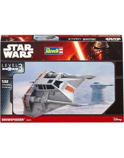 REVELL SCALE PLASTIC MODEL - 03604 - 1/52 - STAR WARS - SNOWSPEEDER RE03604