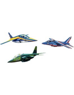 REVELL 1/144 SCALE PLASTIC MODEL AIRCRAFT KIT - 03810 - DASSAULT ALPHA JET 50th ANNIVERSARY [3 KITS IN 1] RE03810