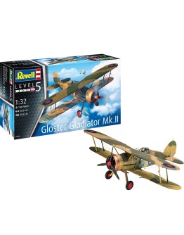 REVELL 1/32 SCALE PLASTIC MODEL AIRCRAFT KIT - 03846 GLOSTER GLADIATOR MK II RE03846
