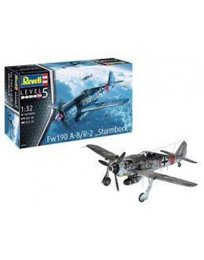 REVELL 1/32 SCALE PLASTIC MODEL AIRCRAFT KIT - 03874 - FW-190 A-8 RE03874